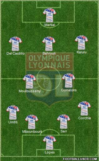 Olympique Lyonnais Formation 2013