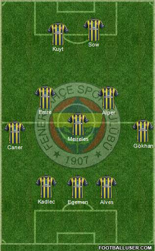 Fenerbahçe SK Formation 2013