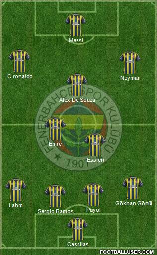 Fenerbahçe SK Formation 2013
