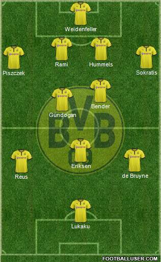 Borussia Dortmund Formation 2013