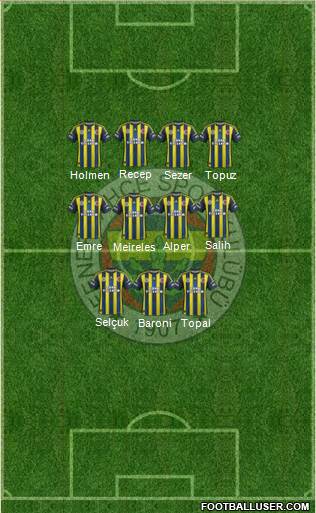 Fenerbahçe SK Formation 2013
