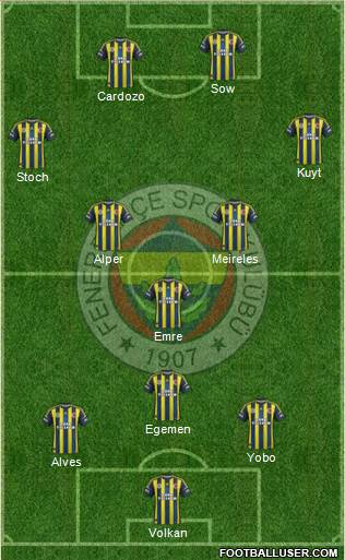 Fenerbahçe SK Formation 2013