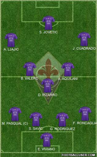 Fiorentina Formation 2013