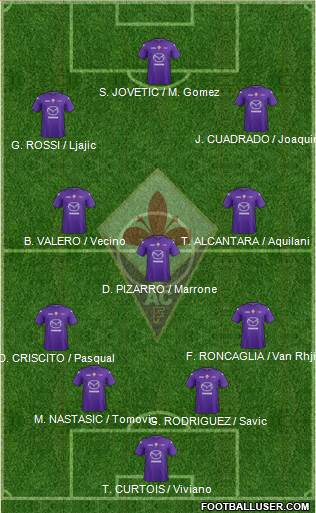 Fiorentina Formation 2013