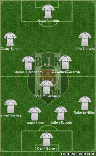 Besiktas JK Formation 2013