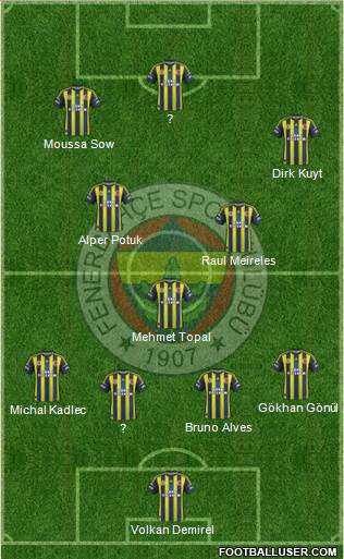 Fenerbahçe SK Formation 2013