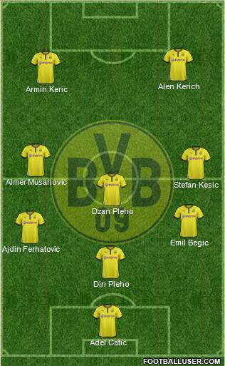 Borussia Dortmund Formation 2013