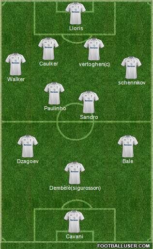 Tottenham Hotspur Formation 2013