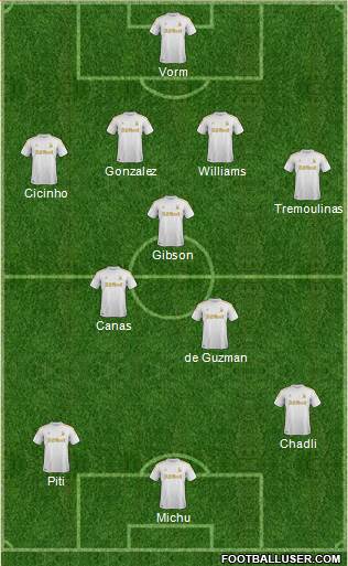 Swansea City Formation 2013