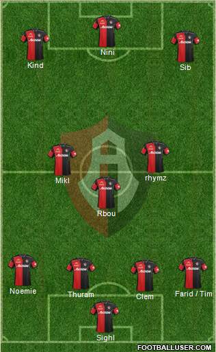 Club Deportivo Atlas Formation 2013