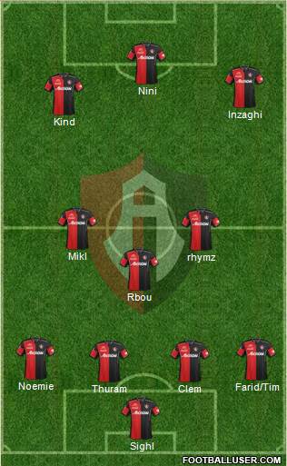 Club Deportivo Atlas Formation 2013