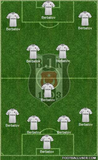 Besiktas JK Formation 2013