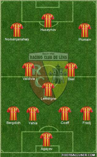 Racing Club de Lens Formation 2013