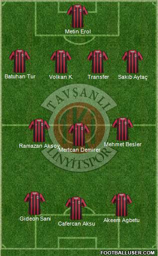 Tavsanli Linyitspor Formation 2013