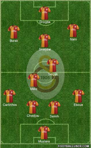 Galatasaray SK Formation 2013