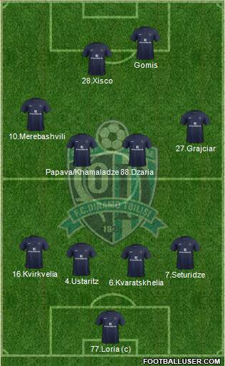 Dinamo Tbilisi Formation 2013