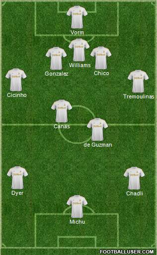 Swansea City Formation 2013