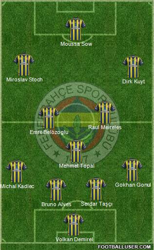 Fenerbahçe SK Formation 2013