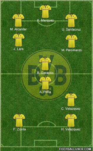 Borussia Dortmund Formation 2013
