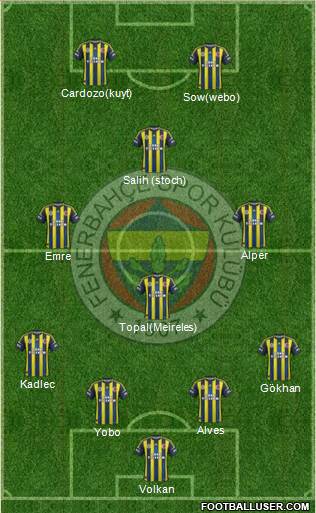 Fenerbahçe SK Formation 2013