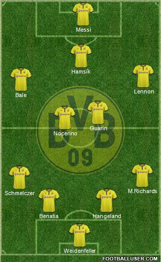 Borussia Dortmund Formation 2013