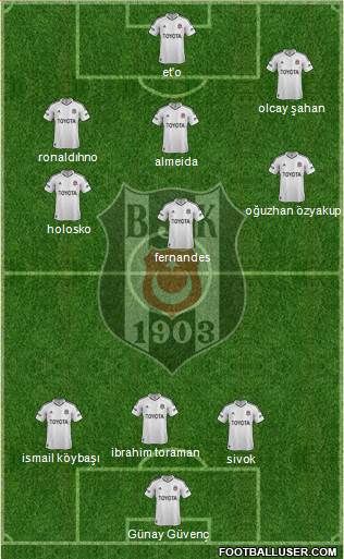 Besiktas JK Formation 2013