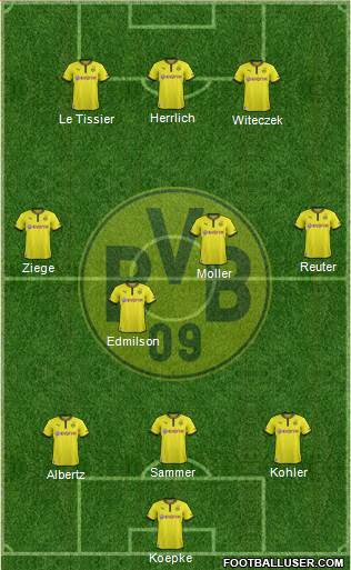 Borussia Dortmund Formation 2013