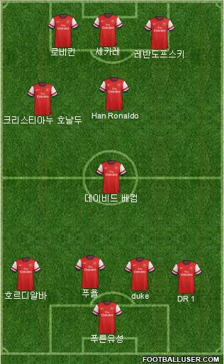 Arsenal Formation 2013