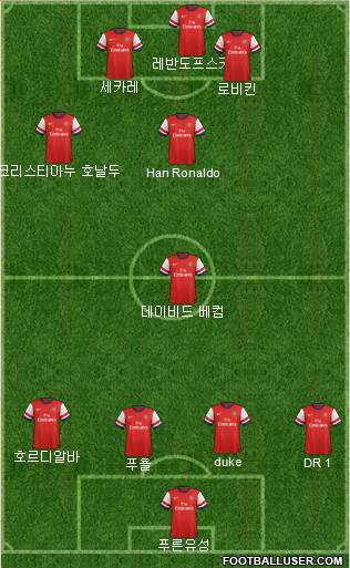 Arsenal Formation 2013