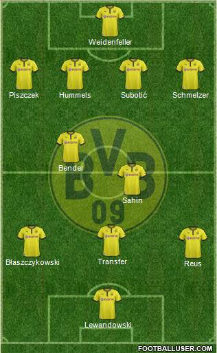 Borussia Dortmund Formation 2013