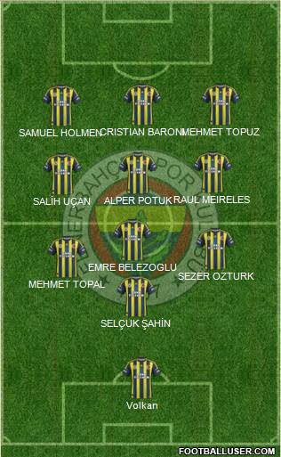 Fenerbahçe SK Formation 2013