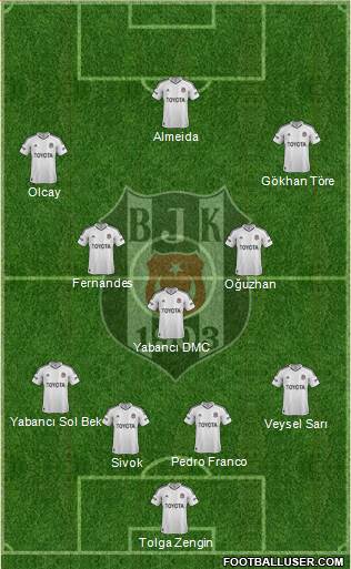 Besiktas JK Formation 2013