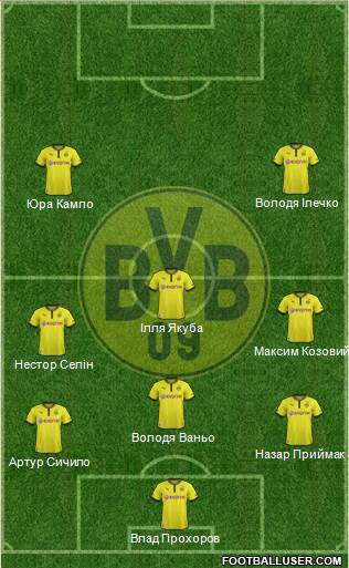 Borussia Dortmund Formation 2013