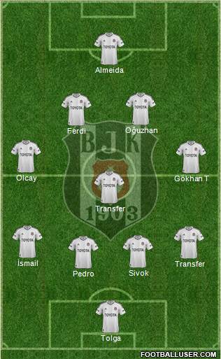 Besiktas JK Formation 2013