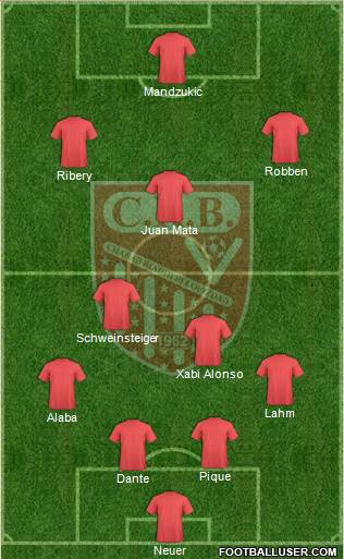 Chabab Riadhi Belouizdad football formation