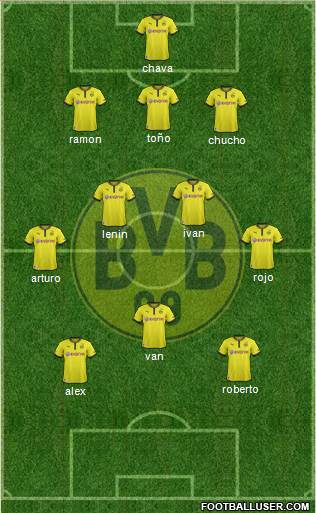 Borussia Dortmund Formation 2013