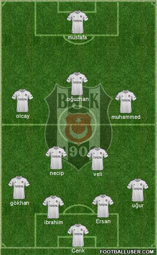 Besiktas JK Formation 2013