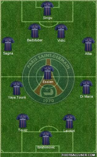 Paris Saint-Germain Formation 2013