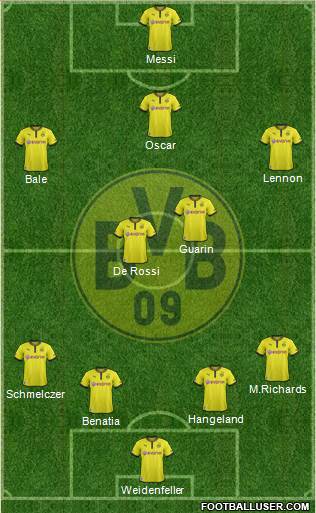 Borussia Dortmund Formation 2013