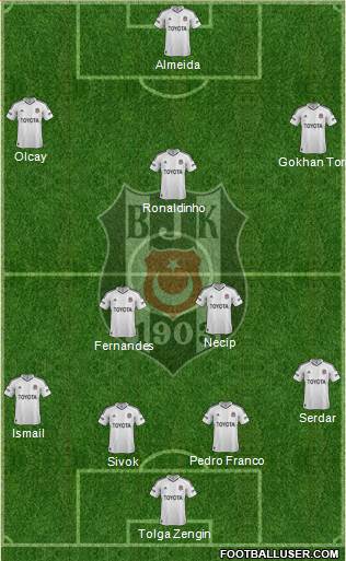Besiktas JK Formation 2013