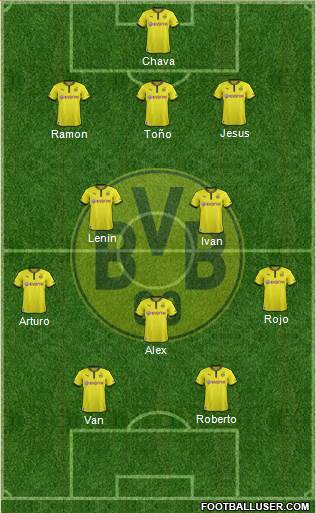 Borussia Dortmund Formation 2013