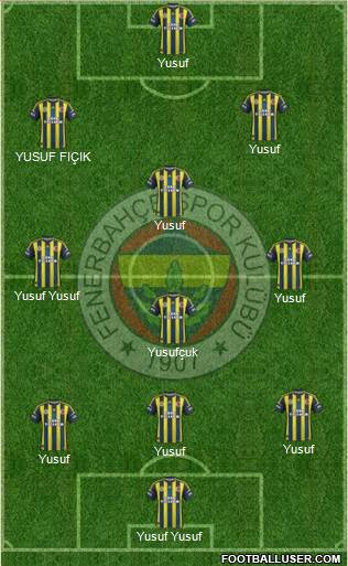 Fenerbahçe SK Formation 2013