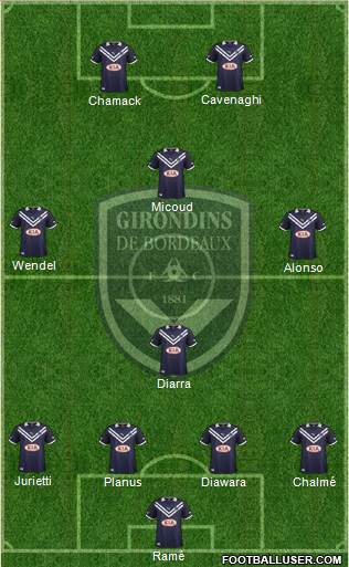 FC Girondins de Bordeaux Formation 2013