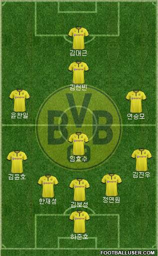 Borussia Dortmund Formation 2013