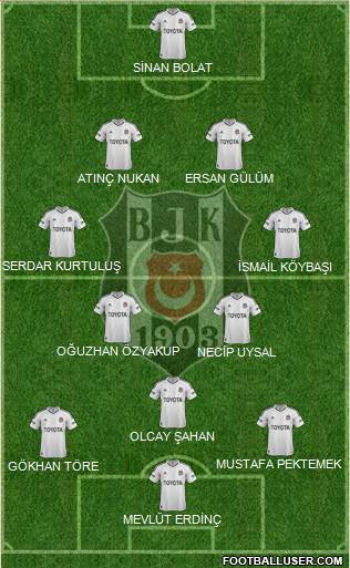 Besiktas JK Formation 2013