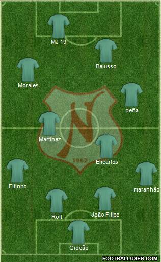 Náutico EC football formation