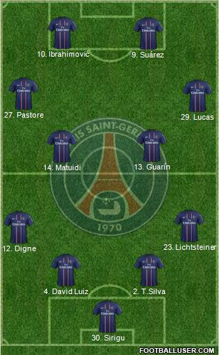 Paris Saint-Germain Formation 2013