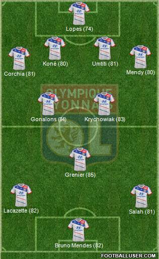 Olympique Lyonnais Formation 2013