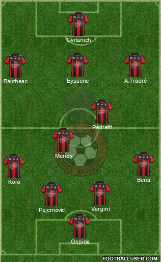 OGC Nice Côte d'Azur Formation 2013