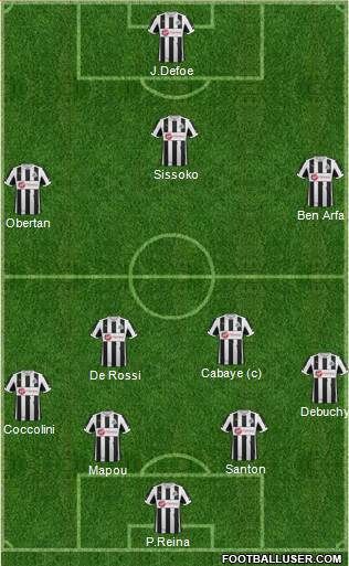 Newcastle United Formation 2013